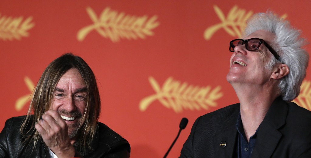 US singer Iggy Pop talks on May 19, 2016 during a press conference for the film "Gimme Danger" at the 69th Cannes Film Festival in Cannes, southern France. / AFP PHOTO / Laurent EMMANUEL