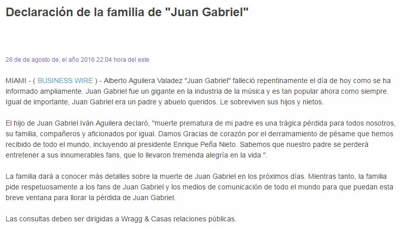 comunicado