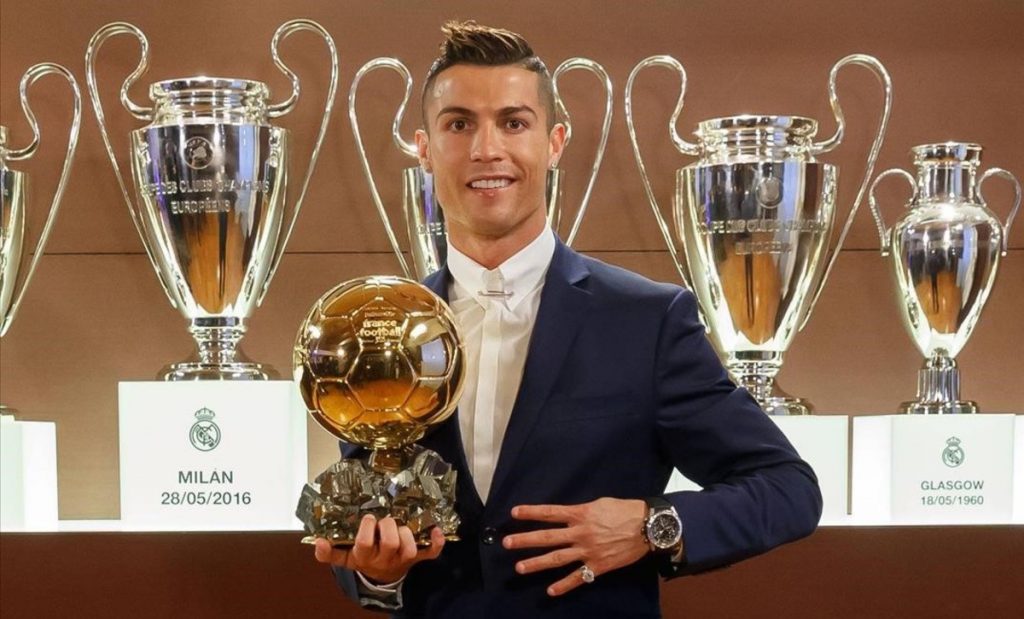 DEPORTES CRISTIANO RONALDO BALON DE ORO 2016
